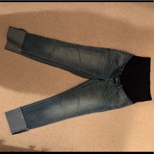 Over belly maternity jeans